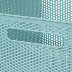 5five Panier en plastique 19L, Bleu artic