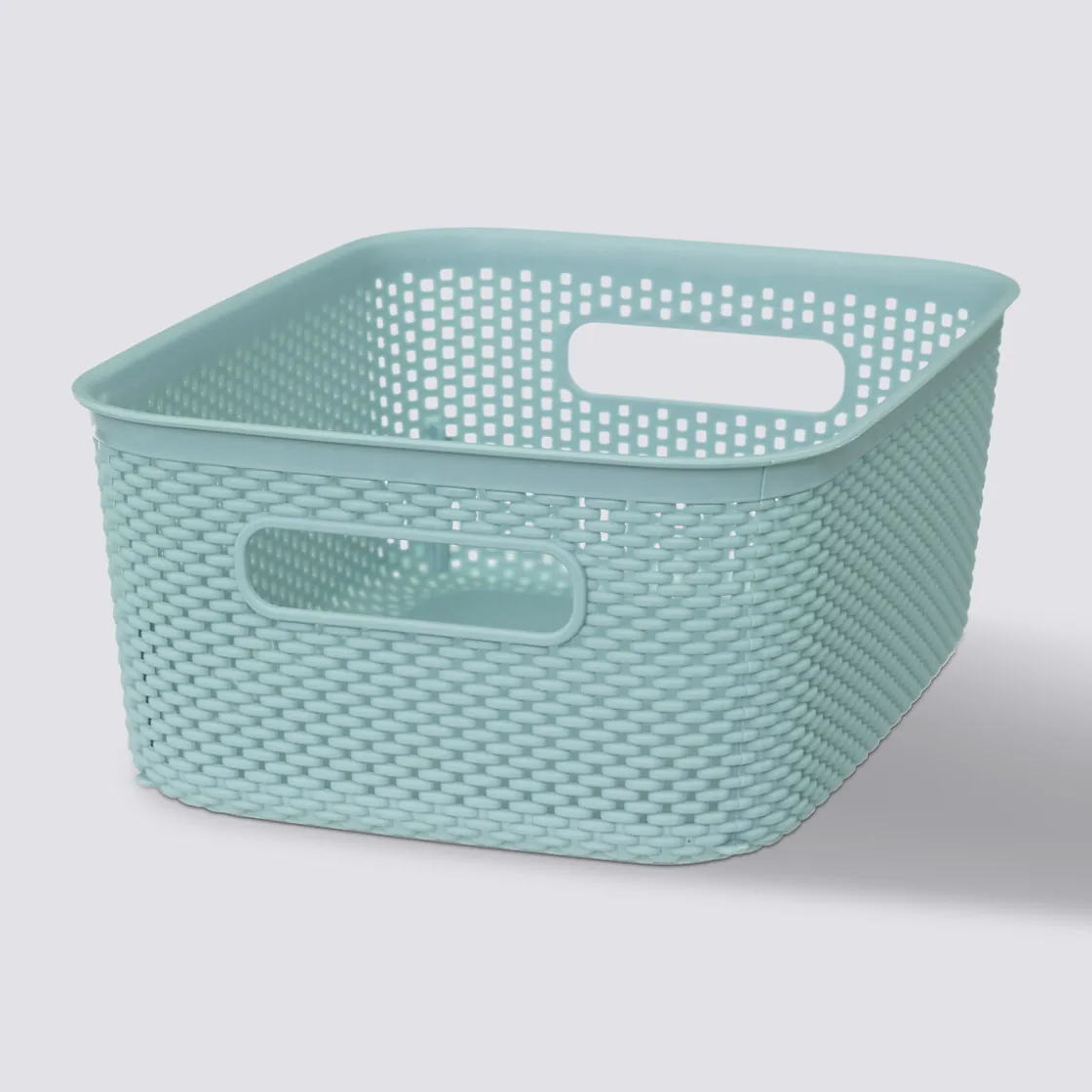 5five Panier en plastique 4L, Bleu artic