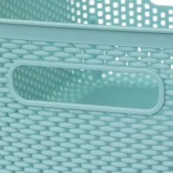 5five Panier en plastique 4L, Bleu artic