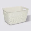 5five Panier en plastique 17L, Crème