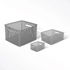 5five Panier en plastique 19L, Gris