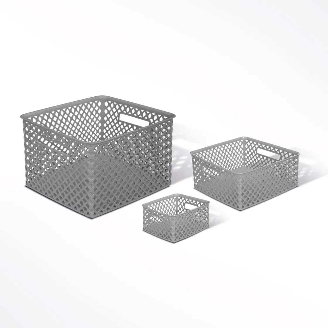 5five Panier en plastique 19L, Gris