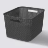 5five Panier en plastique 19L, Gris anthracite