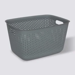 5five Panier en plastique 17L, Gris