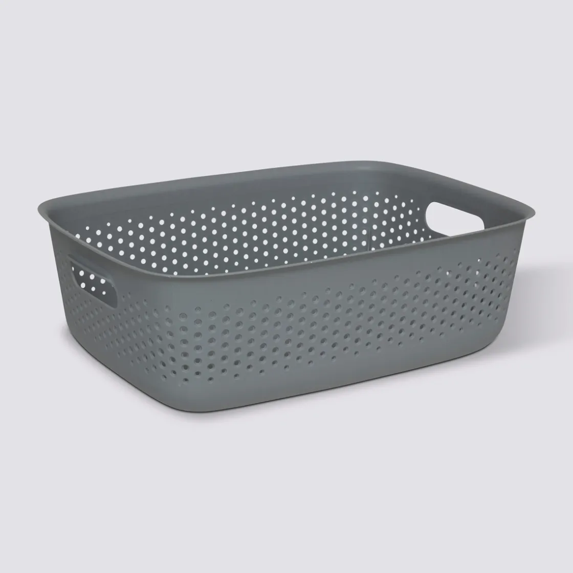 5five Panier en plastique 10L, Gris