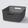 5five Panier en plastique 11L, Gris anthracite