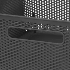 5five Panier en plastique 11L, Gris anthracite