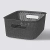 5five Panier en plastique 4L, Gris anthracite