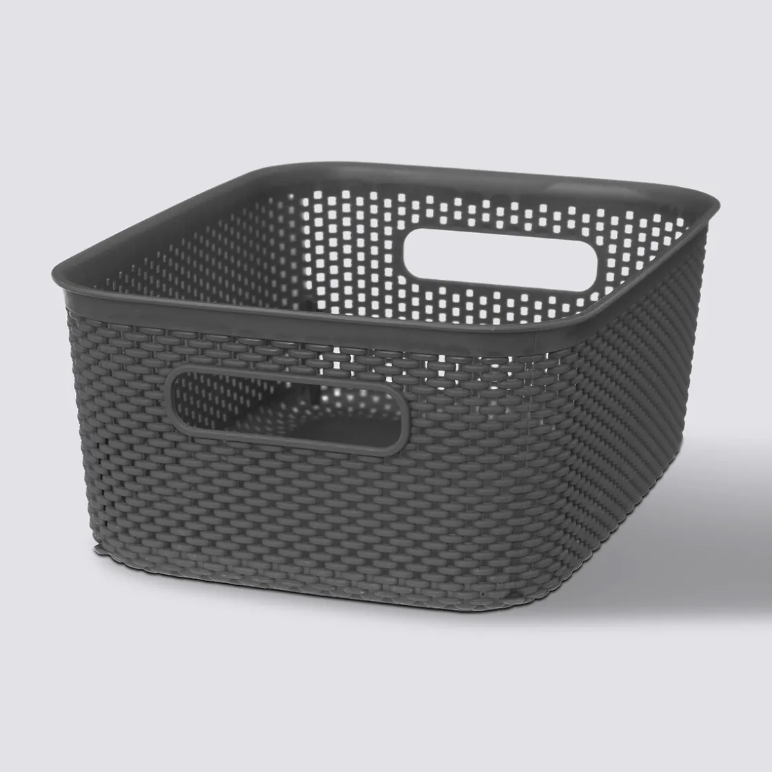 5five Panier en plastique 4L, Gris anthracite
