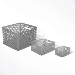 5five Panier en plastique 4L, Gris