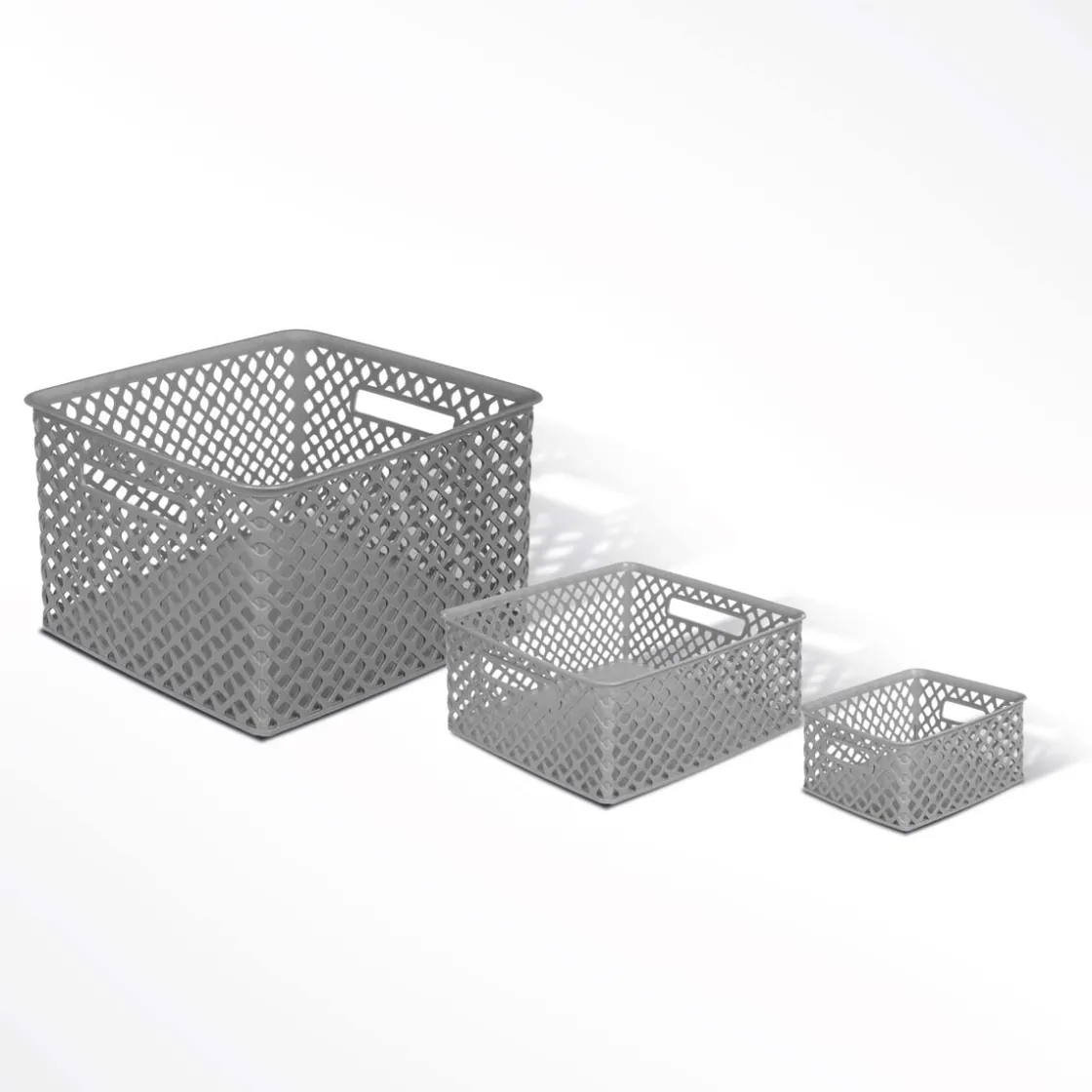 5five Panier en plastique 4L, Gris