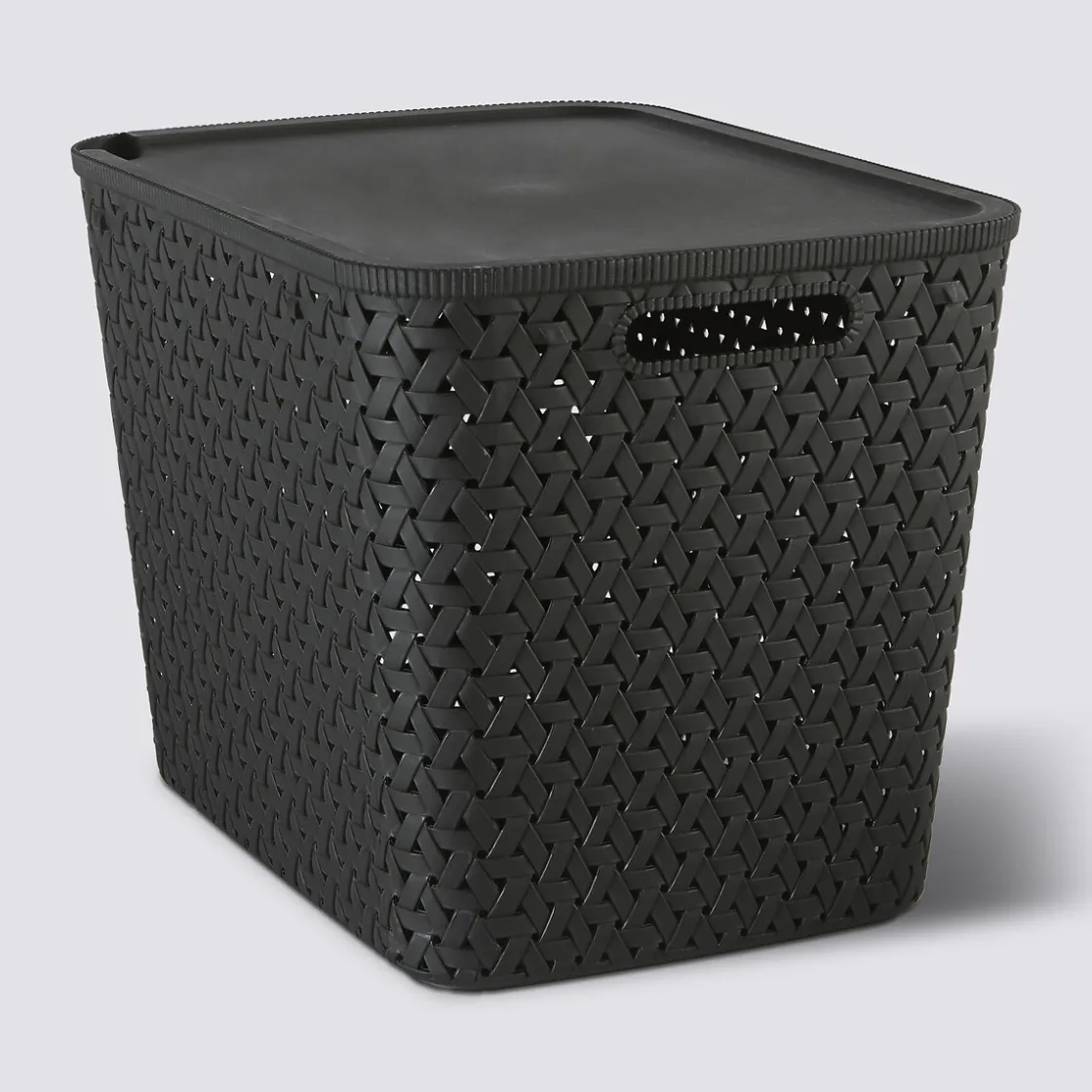 5five Panier en plastique 28L, Noir