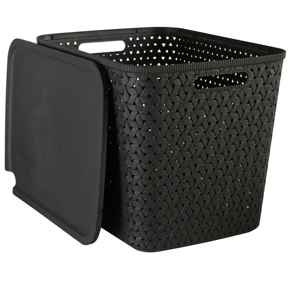 5five Panier en plastique 28L, Noir