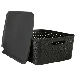 5five Panier en plastique 15L, Noir