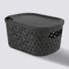 5five Panier en plastique 2,3L, Noir