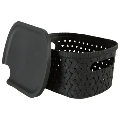 5five Panier en plastique 2,3L, Noir