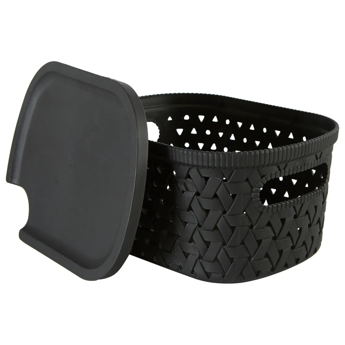 5five Panier en plastique 2,3L, Noir