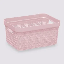 5five Panier en plastique 17L, Rose
