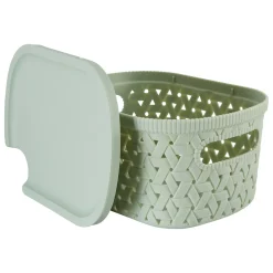 5five Panier en plastique 2,3L, Sauge