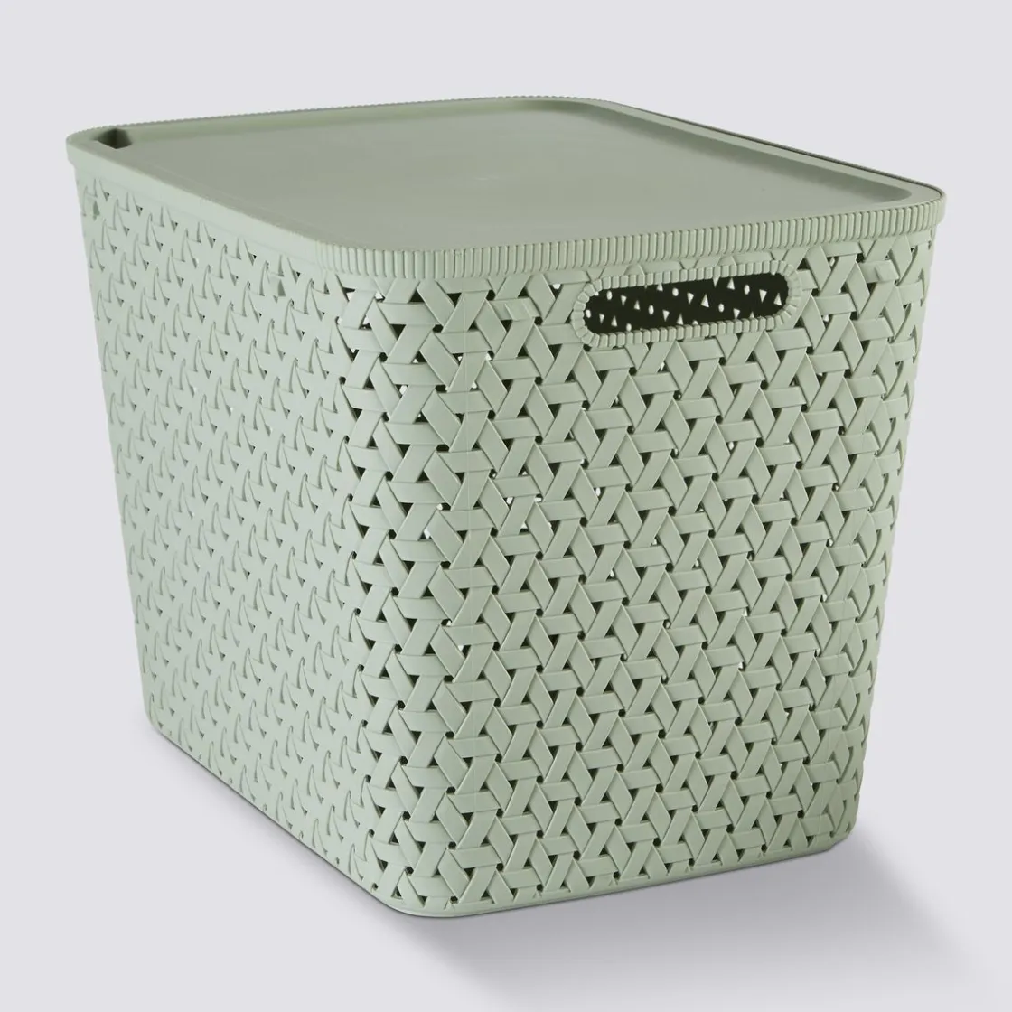 5five Panier en plastique 28L, Sauge