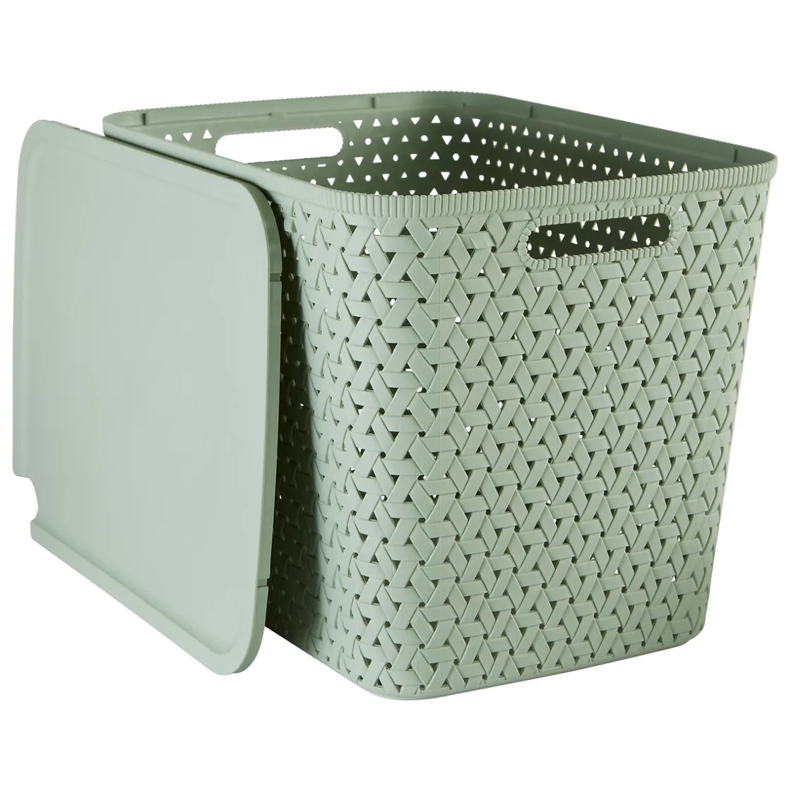 5five Panier en plastique 28L, Sauge