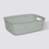 5five Panier en plastique 10L, Sauge