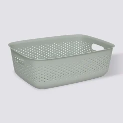 5five Panier en plastique 10L, Sauge