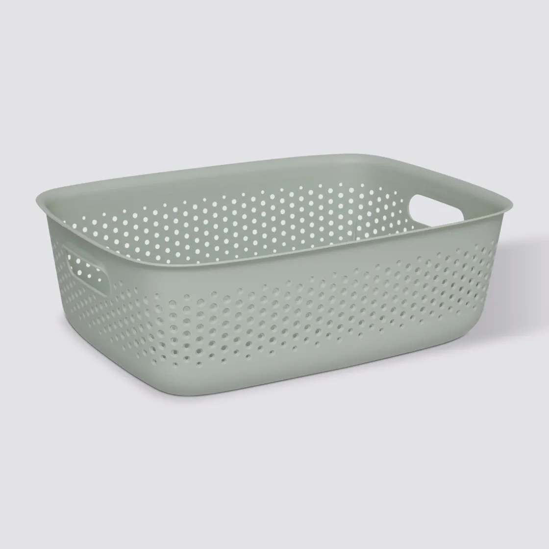 5five Panier en plastique 10L, Sauge