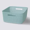 5five Panier en platique 11L, Bleu artic