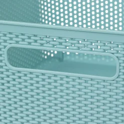 5five Panier en platique 11L, Bleu artic