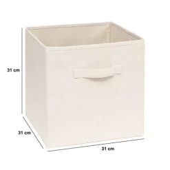 5five Panier, l.31 cm, Beige