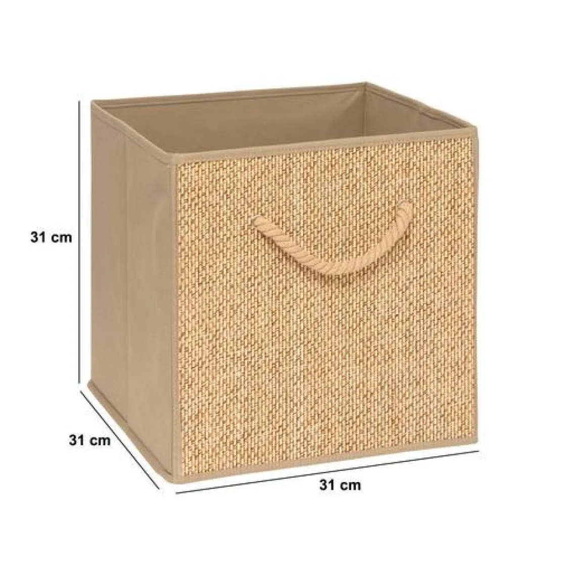 5five Panier, l.31 cm, Beige