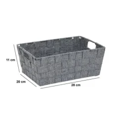 5five Panier, l.28 cm, Gris