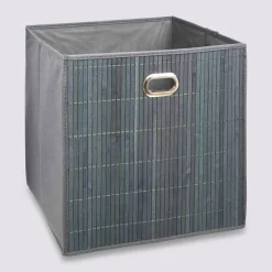 5five Panier latte bambou 31x31cm, Gris