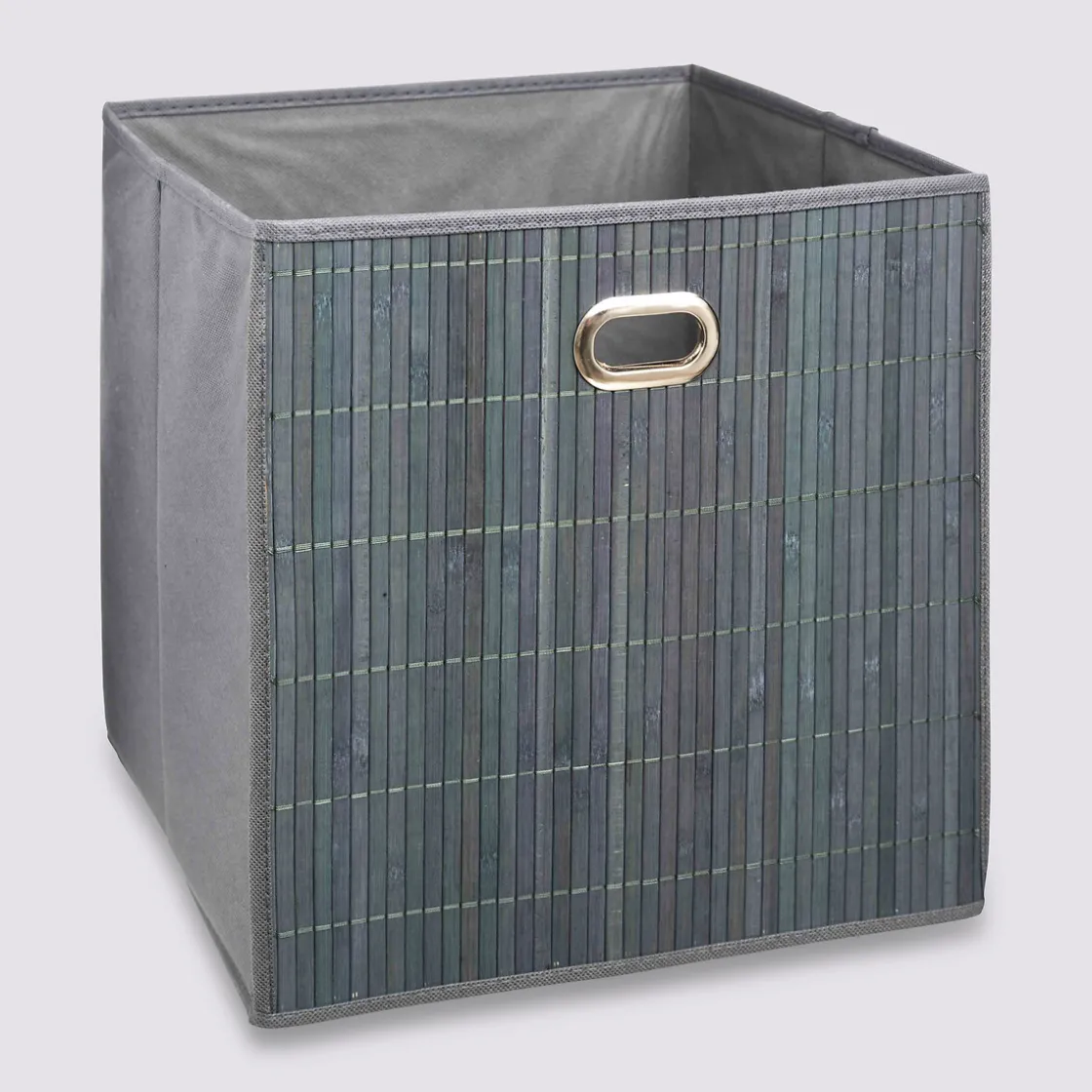 5five Panier latte bambou 31x31cm, Gris