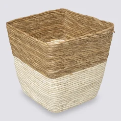 5five Panier paille 31x31 cm, Naturel