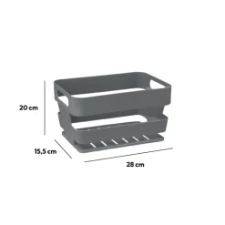 5five Panier plastique, Gris