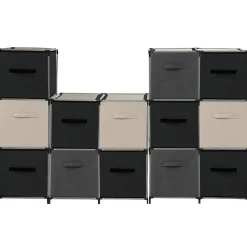 5five Panier tissu lanière 31x31 cm, Beige