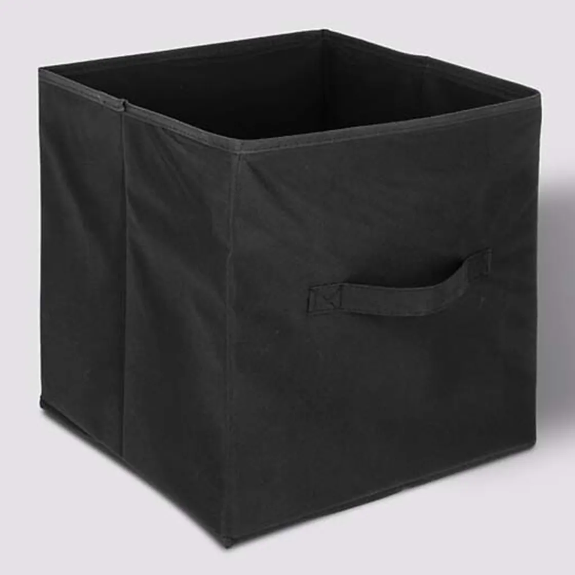 5five Panier tissu lanière 31x31 cm, Noir