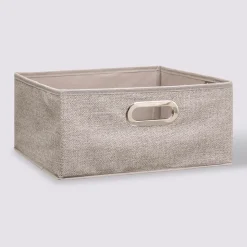 5five Panier tissu 31x15 cm, Beige chiné