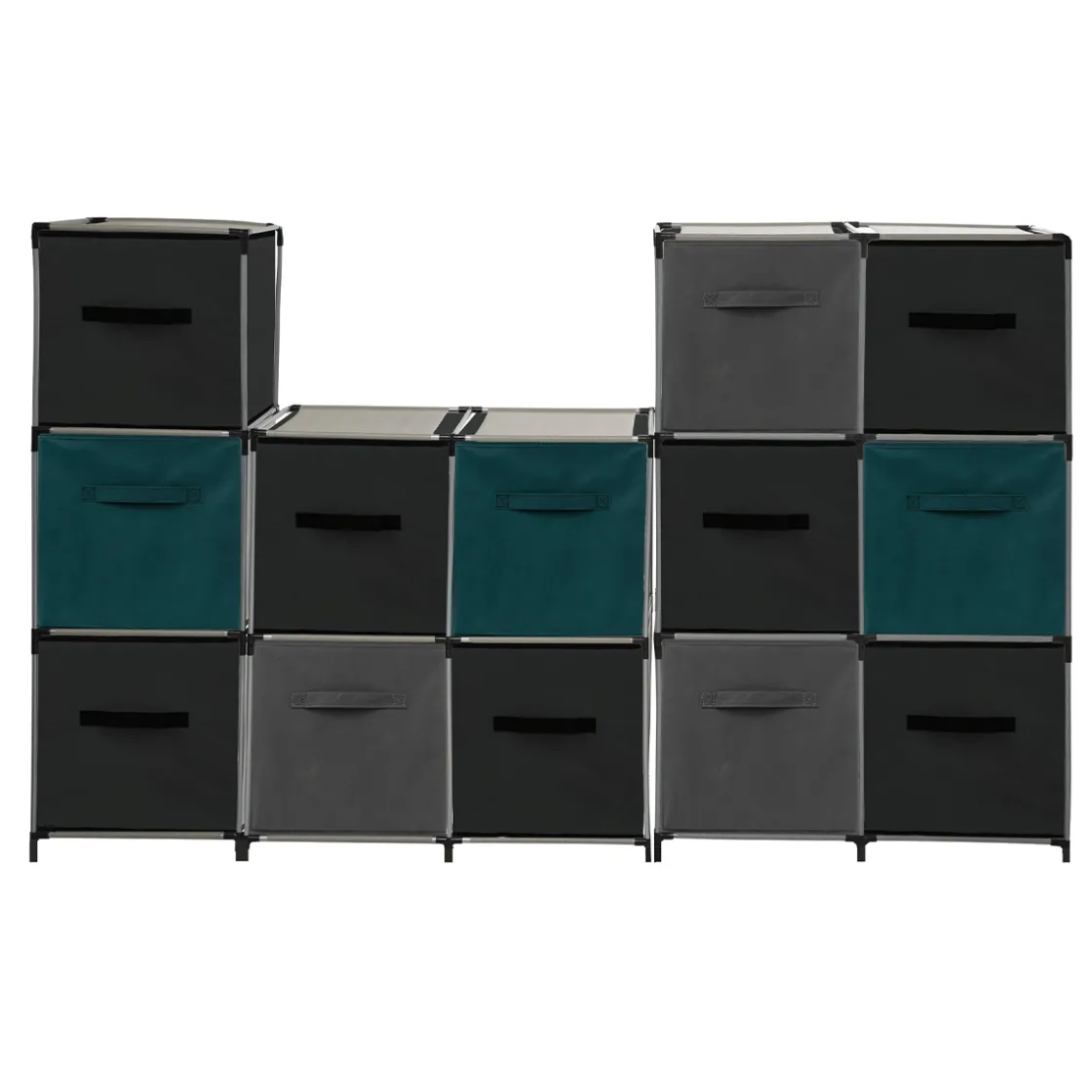 5five Panier tissu 31x31 cm, Bleu pétrole