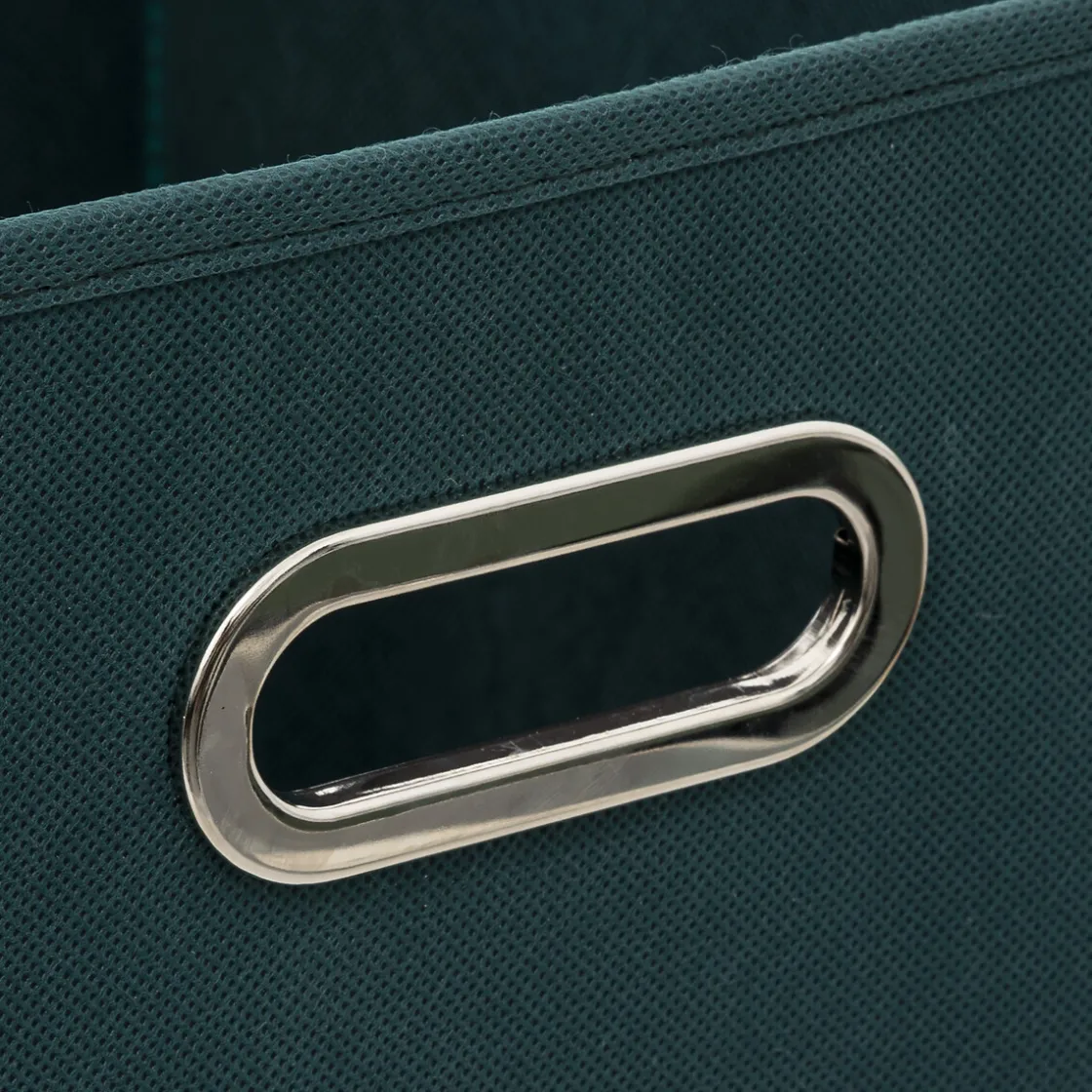 5five Panier tissu 31x31 cm, Bleu pétrole