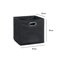 5five Panier tissu 31x31 cm, Gris