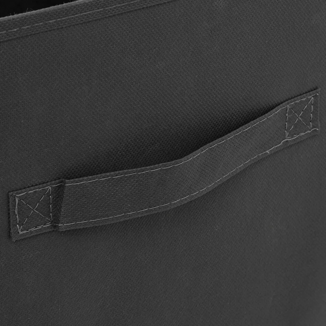 5five Panier tissu 31x31 cm, Gris anthracite