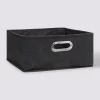 5five Panier tissu 31x15 cm, Gris anthracite