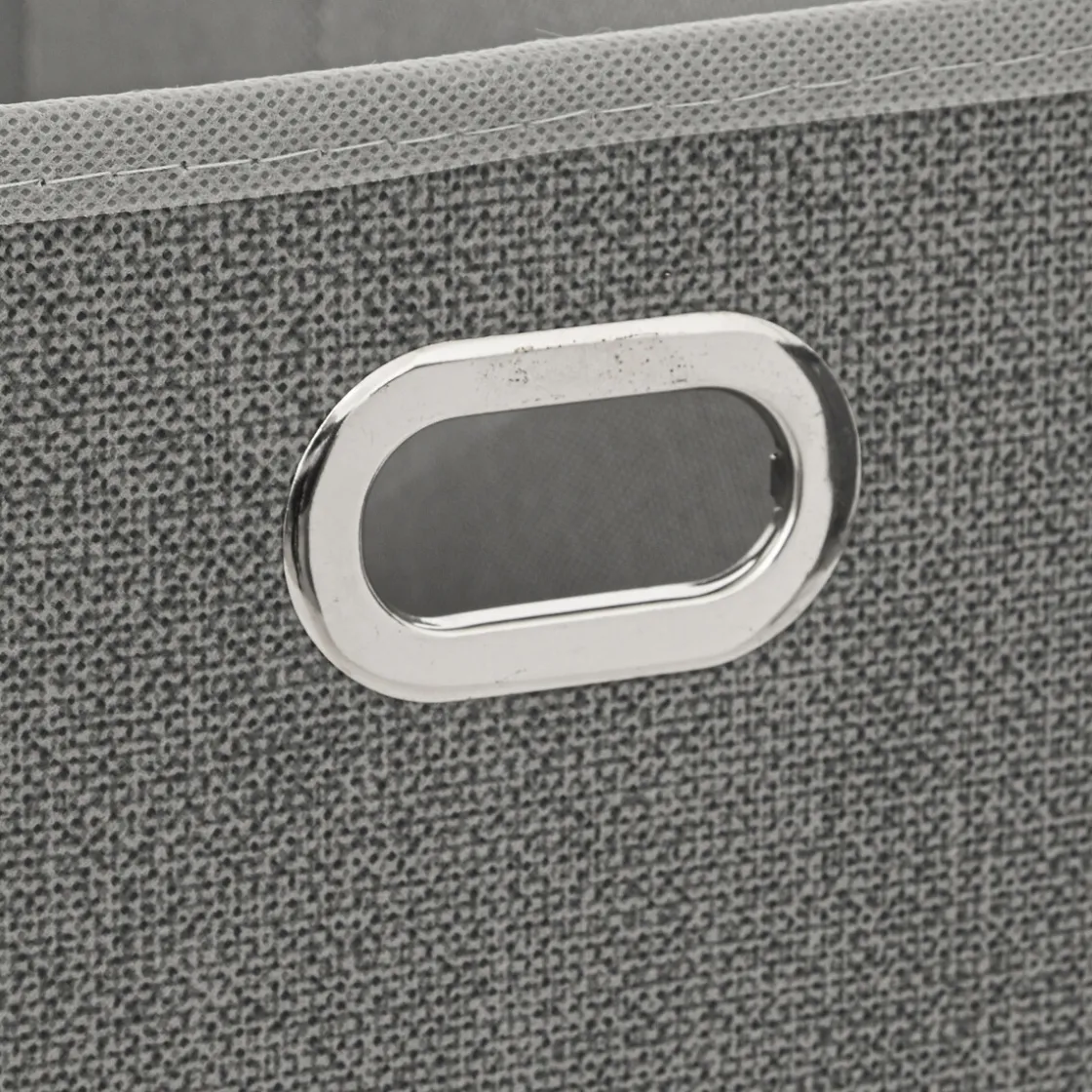 5five Panier tissu 15x31 cm, Gris clair chiné