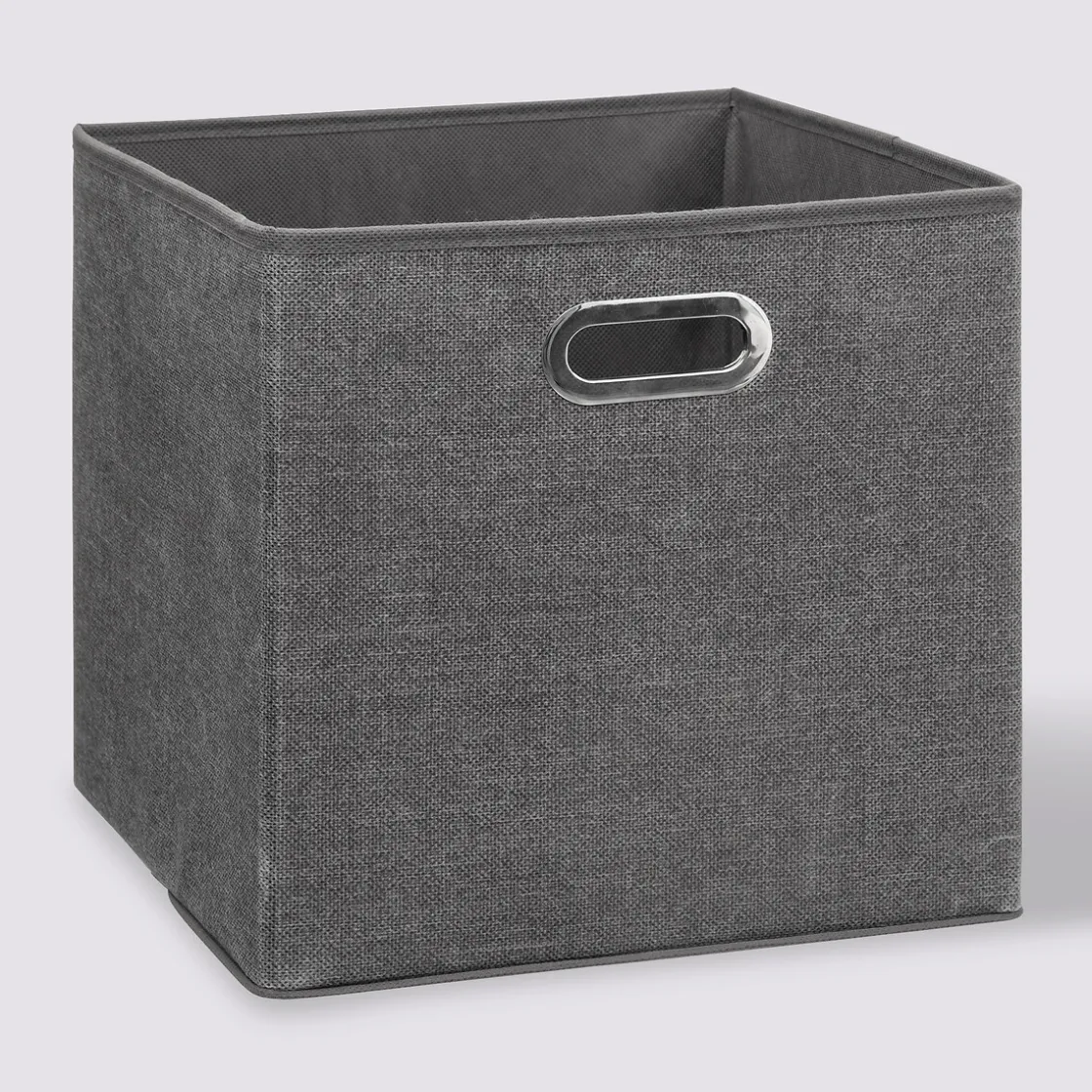5five Panier tissu 31x31 cm, Gris foncé chiné