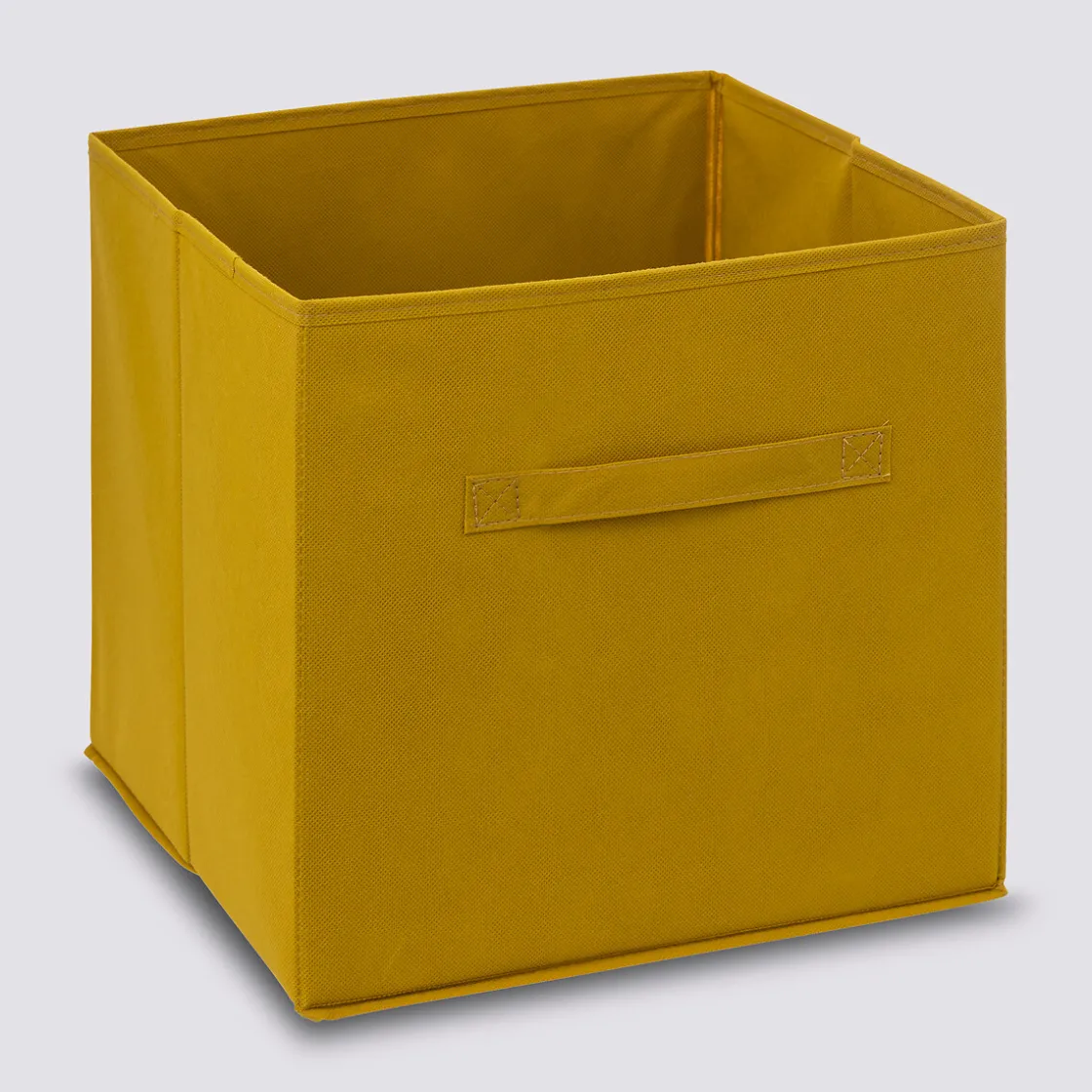 5five Panier tissu 31x31 cm, Jaune moutarde