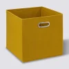 5five Panier tissu 31x31 cm, Jaune moutarde
