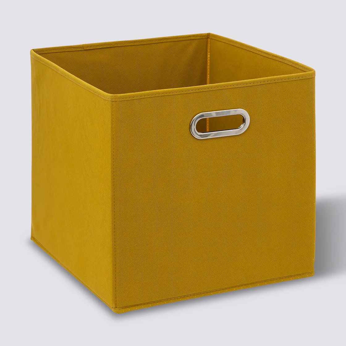 5five Panier tissu 31x31 cm, Jaune moutarde